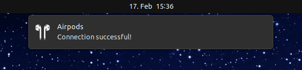 Airpods Connected Notification